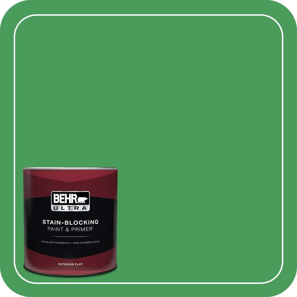 1 qt. #P400-6 Clover Patch Flat Exterior Paint & Primer price history on PriceWatchPro