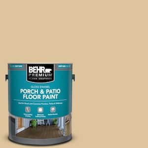 1 gal. #S300-3 Almond Cookie Gloss Enamel Interior/Exterior Porch and Patio Floor Paint