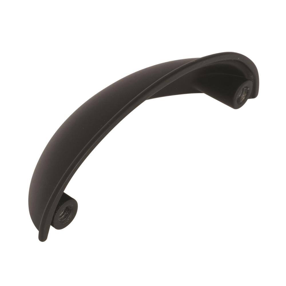 Matte Black 2-1/2 Inch Traditional Cup Pull