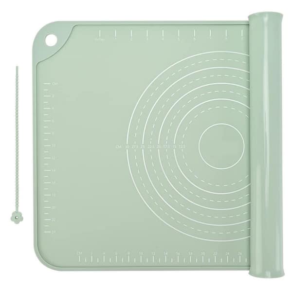 Silicone Extra Thick Nonstick Baking Mat Food Grade Silicone Pastry Mat with Raised Edge for Dough Rolling