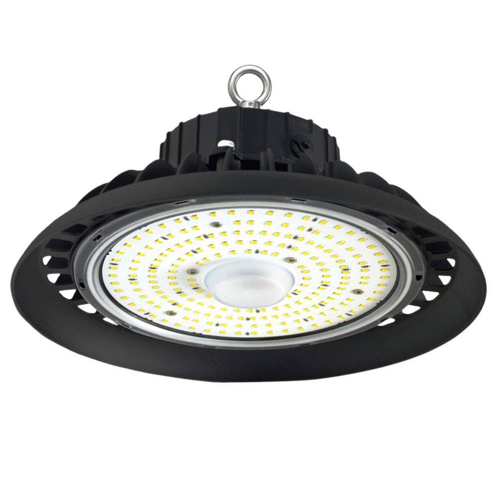150-Watt Integrated LED Dimmable Black High Bay Light 24000LM 5000K Daylight Commercial UFO High Bay Light IP65 (1-Pack) price history on PriceWatchPro