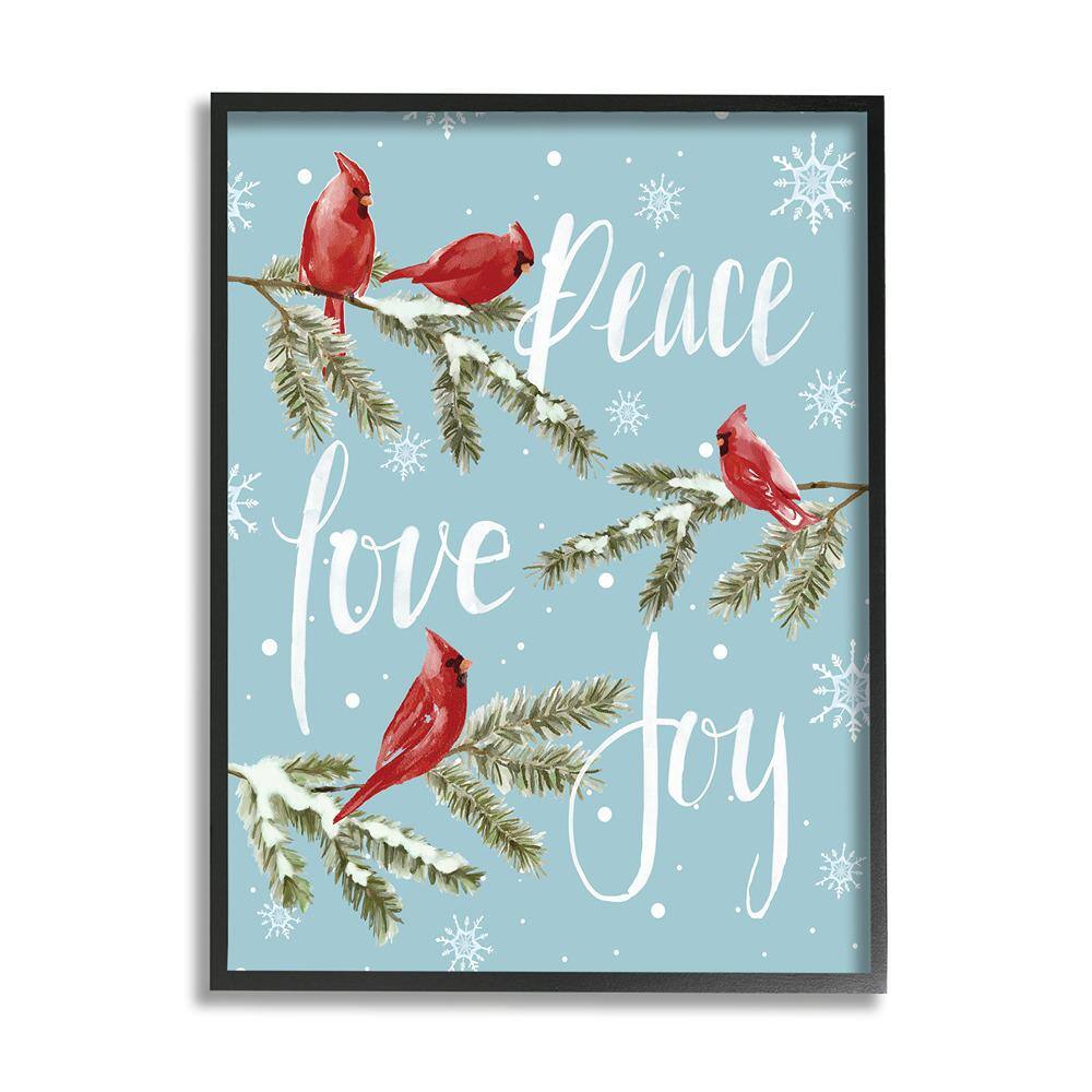 Winter Cardinals Perched by Dogwood Portfolio 1-Piece Framed Graphic Print Animal Poster Art Print 14 in. x 11 in. price history on PriceWatchPro