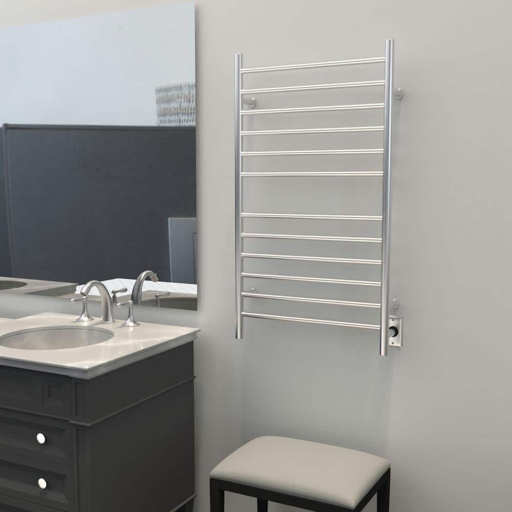 Radiant Polished Nickel Wall Mounted Electric Towel Warmer