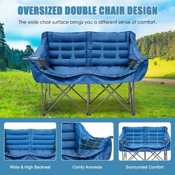 Double wide folding deck chair sale