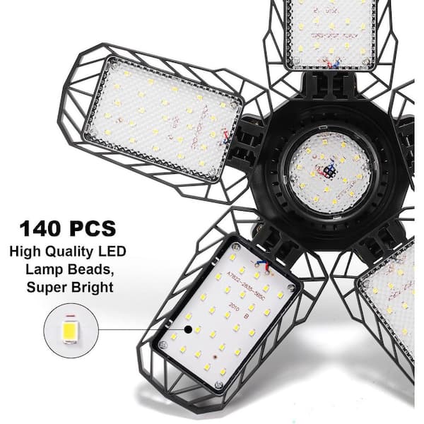 Lukyamzn 400-Watt Equivalent 6500K Cool Daylight White LED Garage