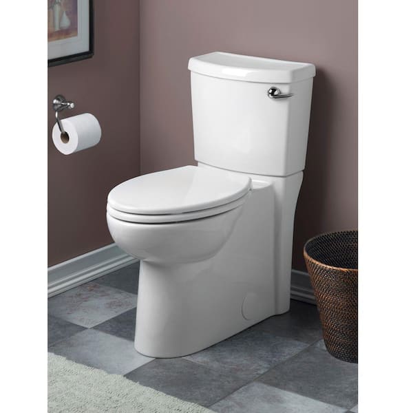 Cadet 3-Flo Wise 2-Piece 1.28 GPF Single Flush Chair Height Elongated Toilet with Skirted Bowl in White, Seat Included