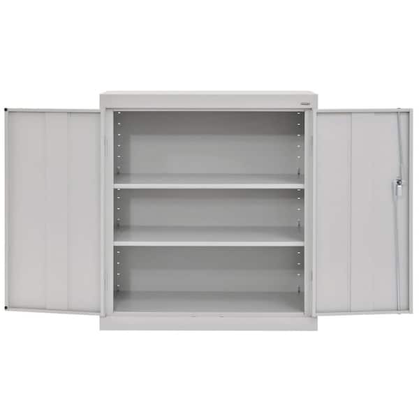 Classic Series 36 in. W x 36 in. H x 24 in. D 24-Gauge 3-Shelf Steel Freestanding Garage Storage Cabinet in Red