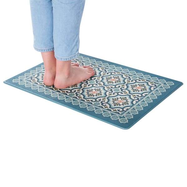 RAY STAR RayStar Green 20 in. x 30 in. x 0.39 in. PVC Kitchen Mat Anti  Fatigue Mat Non-Slip Waterproof Memory Foam Kitchen Rug RCF010330127257-1 -  The Home Depot