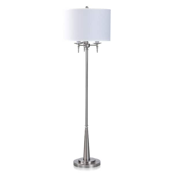 StyleCraft Gemma 63.4 in. Silver Lamp