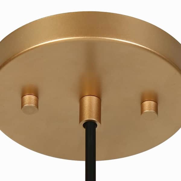 Zevni Modern 1-Light Dark Gold Kitchen Island Pendant Light