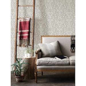Taupe Escape to the Forest Peel and Stick Wallpaper Sample