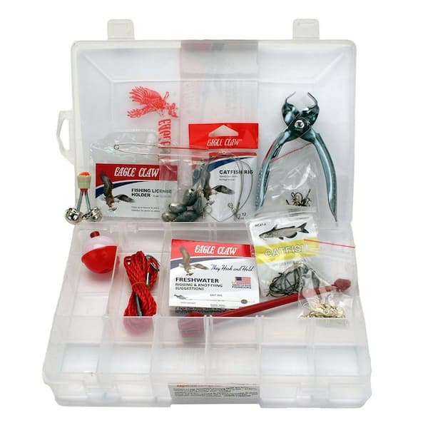 Eagle Claw Freshwater Tackle Box Kit, Fishing Accessories, Sports &  Outdoors