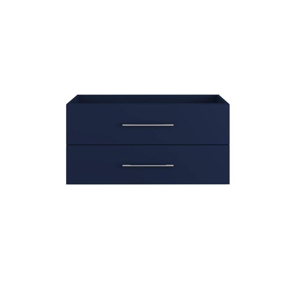 Napa 42 in. W x 20 in. D x 21 in. H Single Sink Bath Vanity Cabinet without Top in Navy Blue, Wall Mounted price history on PriceWatchPro