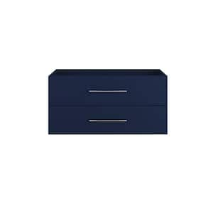 Napa 42 in. W x 20 in. D x 21 in. H Single Sink Bath Vanity Cabinet without Top in Navy Blue, Wall Mounted