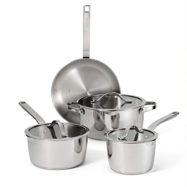 Tempo 7-Piece Tri-Ply Base Stainless Steel Cookware Set