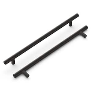 Bar Pull Collection Pull 224 mm Center-to-Center Brushed Black Nickel Finish