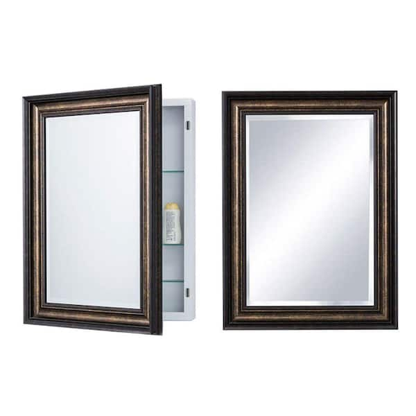 Bronze medicine 2024 cabinet mirror