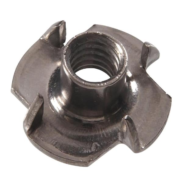 Hillman 5/16 in.-18 x 3/8 in. x 3/4 in. Stainless Steel Pronged Tee Nut (10-Pack)