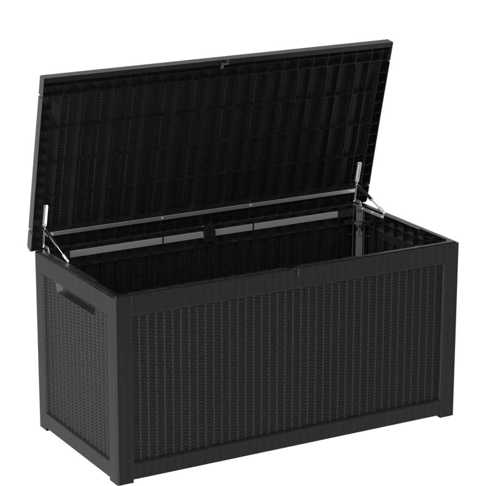 260 Gallon Black Tool Storage Box, Waterproof Large Capacity Container for Garage Tools, Camping Gear, Toys & Party Supp price history on PriceWatchPro