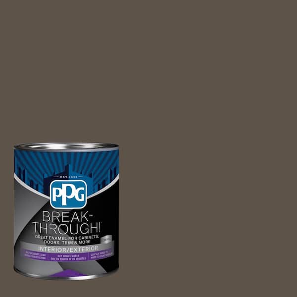 1 qt. PPG1021-7 Cabin Fever Semi-Gloss Door, Trim & Cabinet Paint