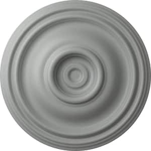 14-3/4" x 1-3/4" Traditional Urethane Ceiling Medallion (Fits Canopies upto 4"), Primed White