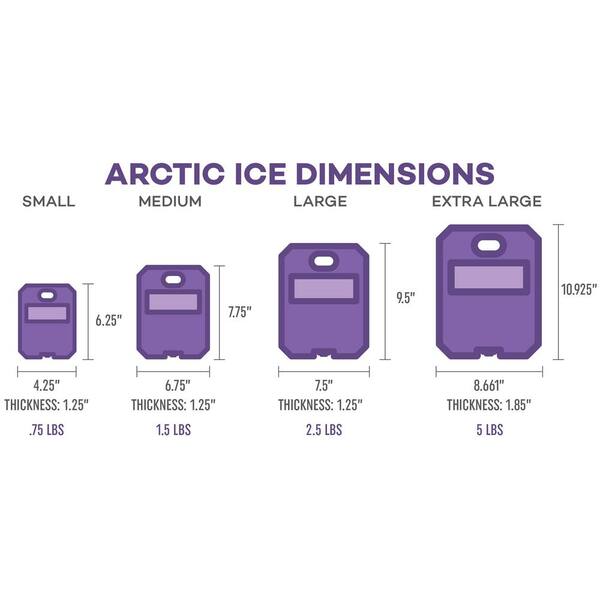 Arctic Ice Tundra Series X Large Container Freezer Pack Plus 5 Degree F 1207 The Home Depot