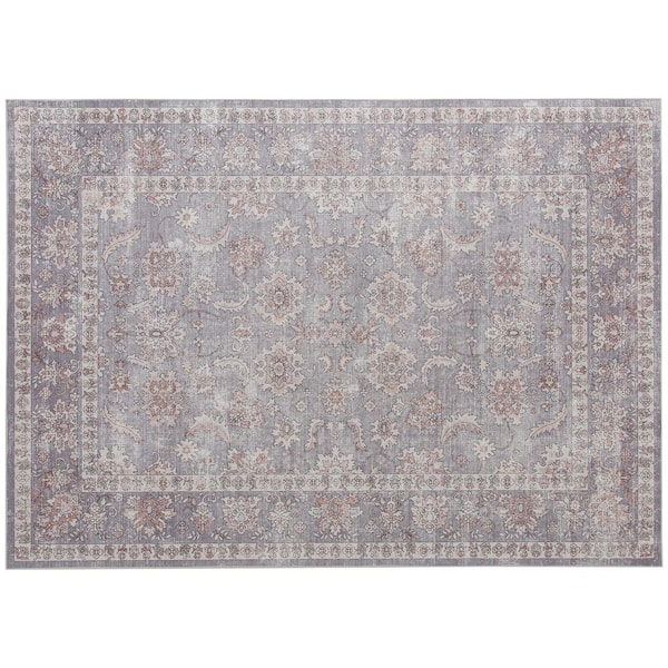 Indoor Machine Washable Area Rug 4 ft. x 6 ft. in Brown