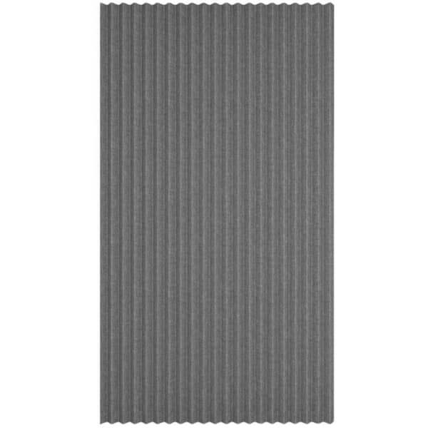 Wellco 39 in. x 78 in. Vinyl Grey Accordion Door Curtains Dry And Wet Separation For Bath (No Rod)