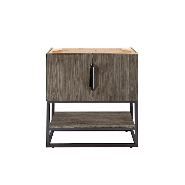 James Martin Vanities Columbia 31.5 in. W. x 15.4 in. D x 33.4 in. H Single Bath Vanity Cabinet without Top in Ash Gray