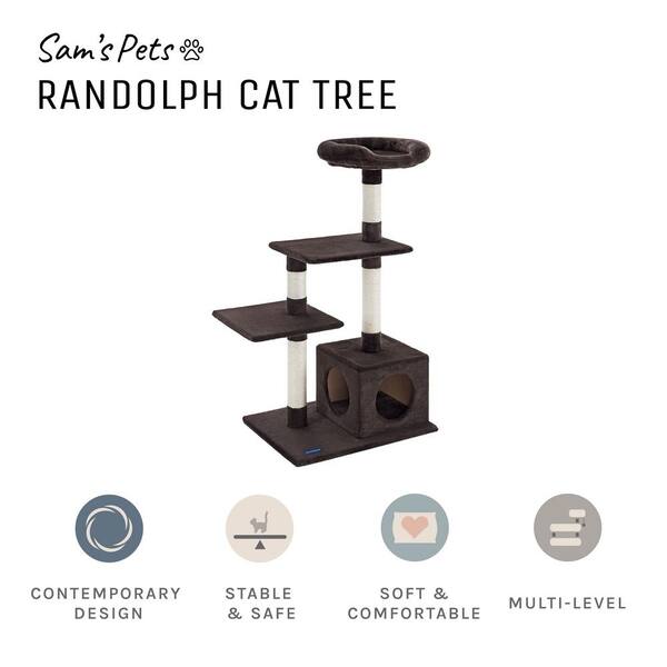 Sam's Pets - Randolph 43 in. Brown Cat Tree