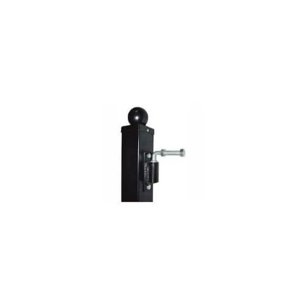 ALEKO 2 in. x 2 in. x 90 in. Black Steel Pedestrian Gate Post, Lot of 2