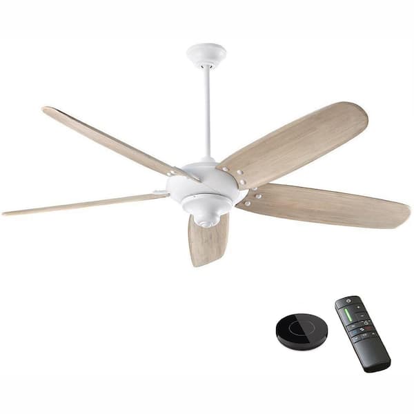 Home Decorators Collection Altura DC 68 in. Matte White Ceiling Fan works with Google Assistant and Alexa