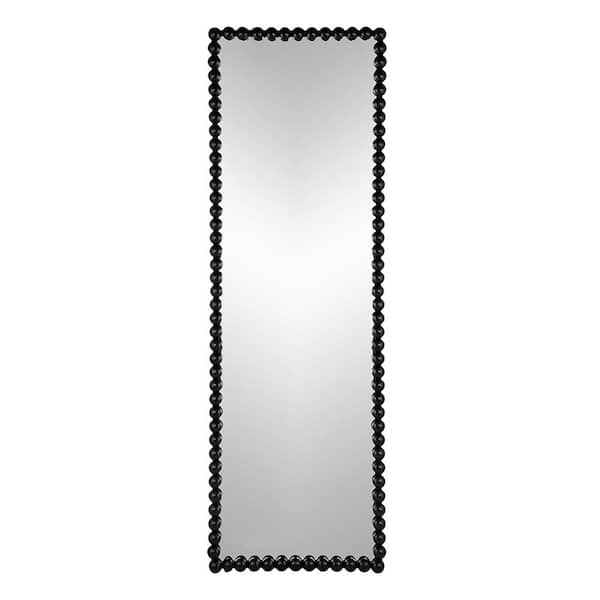 Unbranded 23 in. W x 72 in. H Rectangular Iron Framed Full-Length Wall Bathroom Vanity Mirror Beaded Mirror
