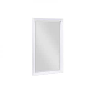 Jalila 24 in. W x 38 in. H Framed Rectangular Beveled Edge Bathroom Vanity Mirror in White