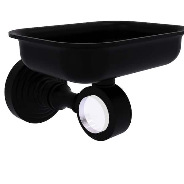 Allied Brass Pacific Grove Wall Mounted Soap Dish Holder in Matte Black