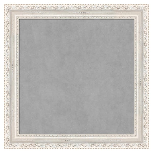 Amanti Art Opera Off White 30 in. x 30 in Framed Magnetic Board