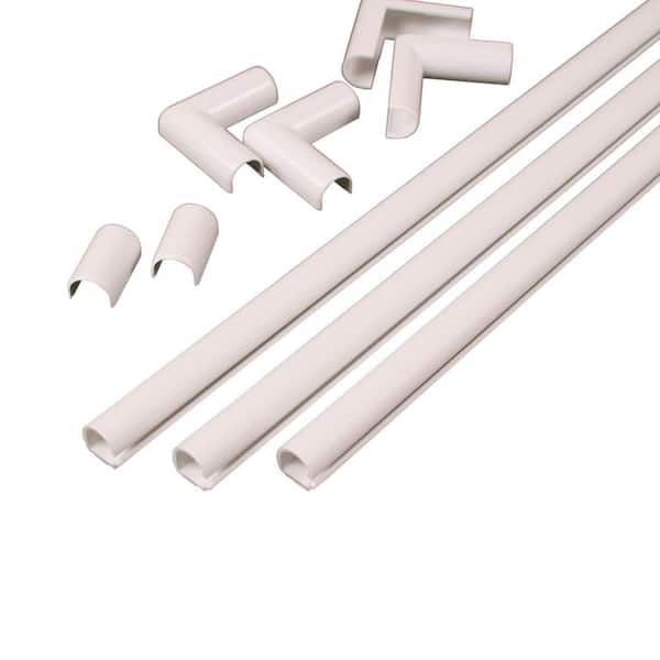 Legrand Wiremold Cordmate Cord Cover Kit White C110 - Wall Cable Hider Home Depot