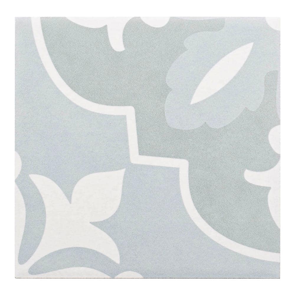 Umbria Green and White Matte 6x6 Porcelain Tile