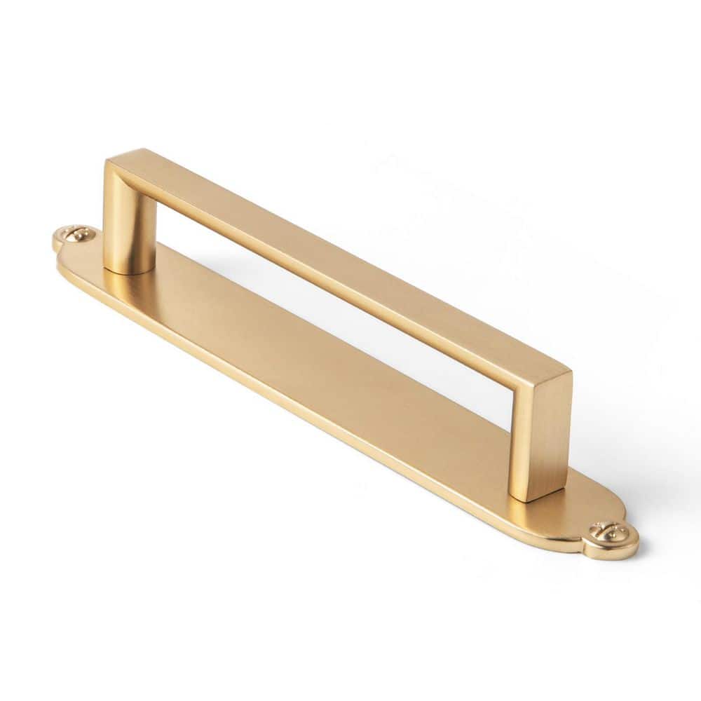 2-Pack 5 in. (128 mm) Champagne Bronze Zinc Alloy Cabinet Pull with Curved-End Elongated Backplate Drawer Bar Pull price history on PriceWatchPro