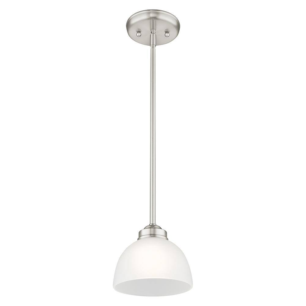 Somerset Sleek Contemporary Mini Pendant Light in Brushed Nickel