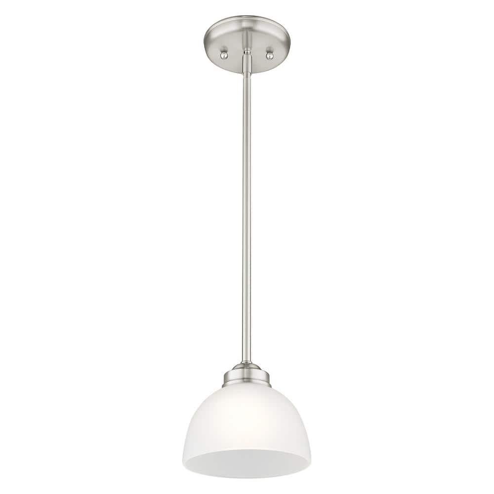 Somerset Sleek Contemporary Mini Pendant Light in Brushed Nickel