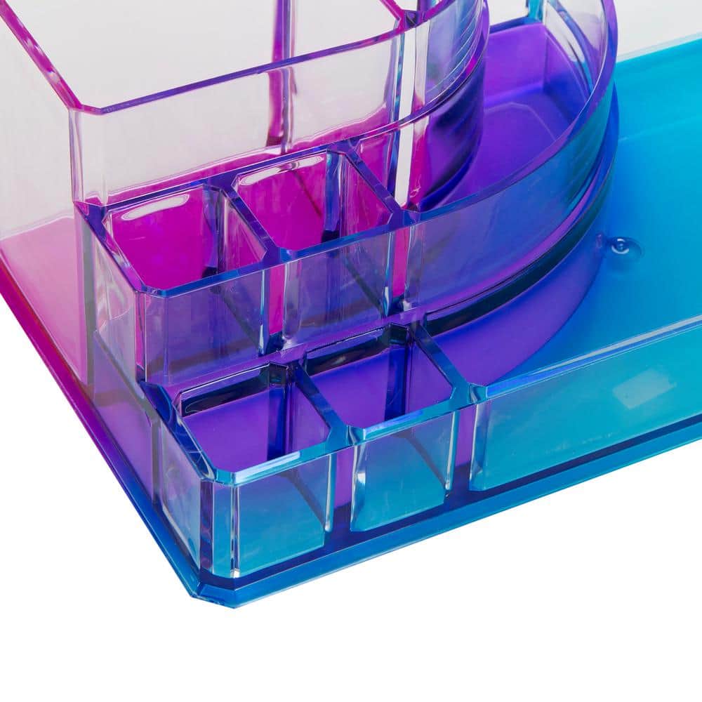Ombre Lightweight Rectangular Plastic Makeup Organizer