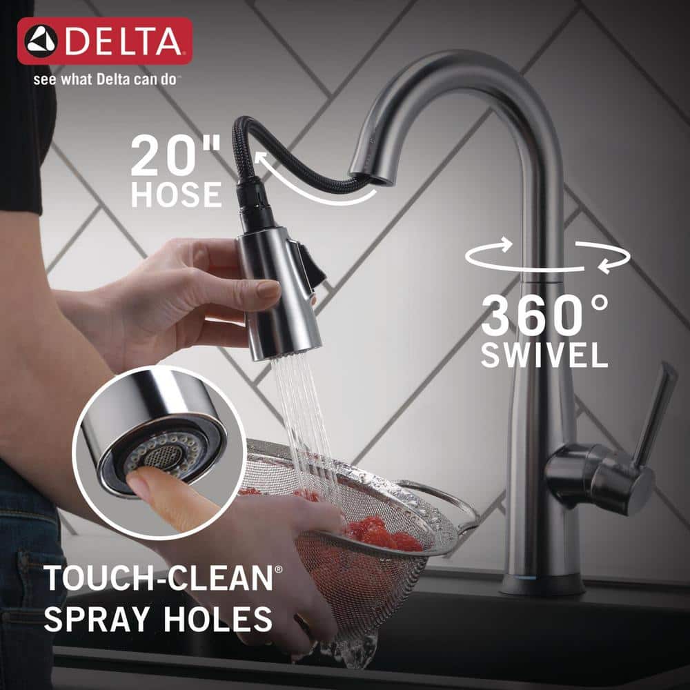 Arctic Stainless Steel Pull-Down Spray Touch Bar Faucet