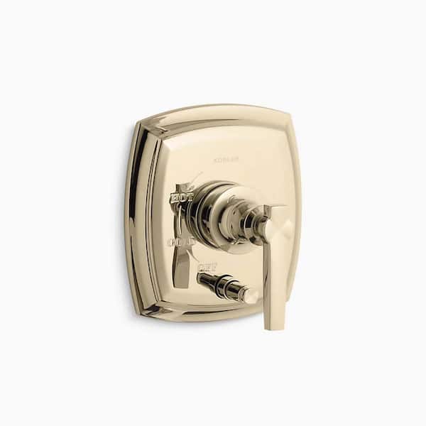 KOHLER Margaux 2-Handle Rite-Temp Pressure Balancing Valve Trim Kit in Vibrant French Gold (Valve Not Included)