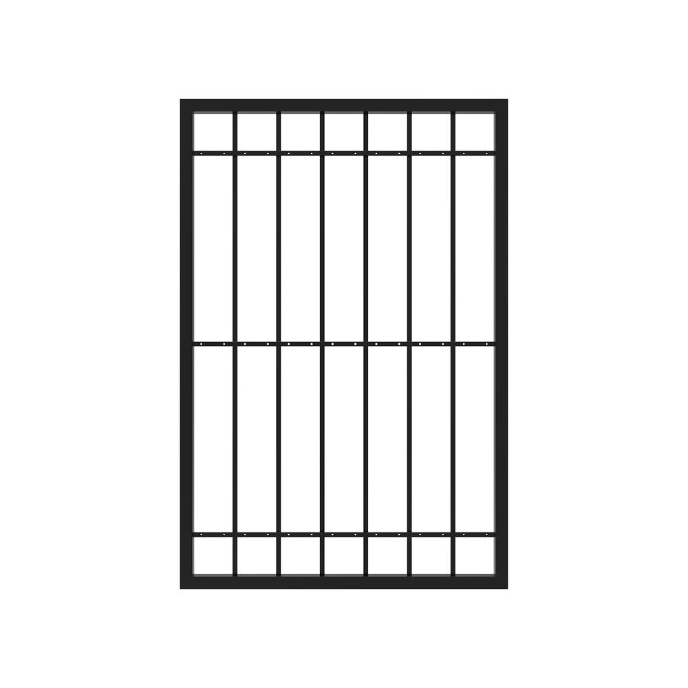 4.25 ft. W x 6.25 ft. H Estate Gloss Black Steel Gate price history on PriceWatchPro