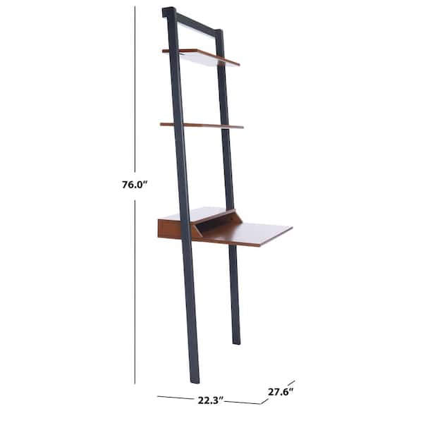 pamella 2 shelf leaning desk safavieh