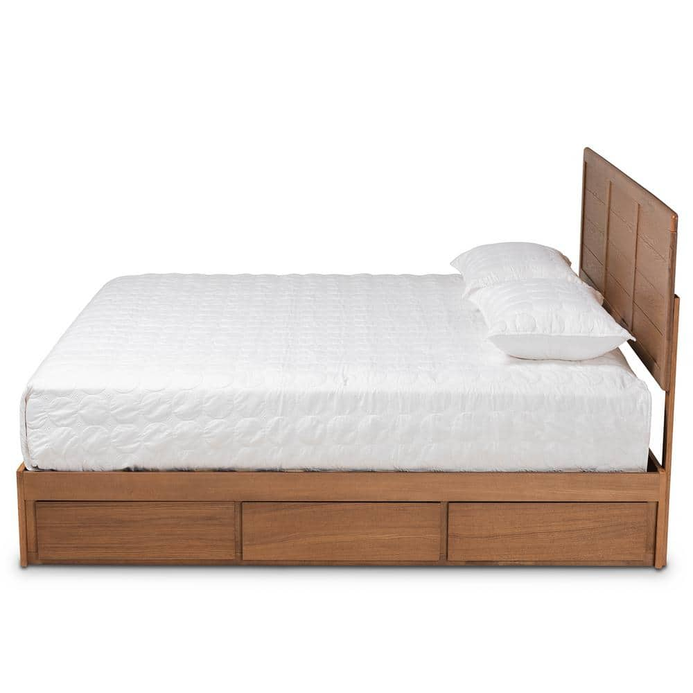 Baxton Studio Lisa Ash Walnut King Storage Bed 180-9427-9622HD - The Home  Depot