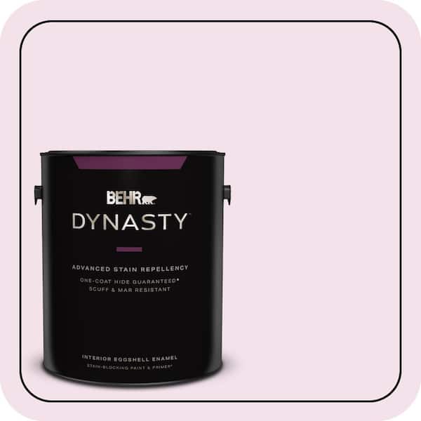BEHR DYNASTY 1 gal. #690C-2 Pink Amour Eggshell Enamel Interior Stain-Blocking Paint & Primer