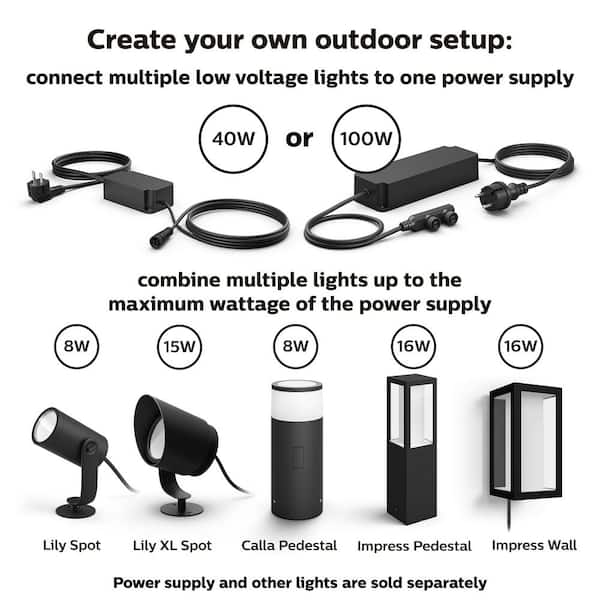 Philips Hue 16.4 ft. Low Voltage LED Smart Outdoor Color Changing
