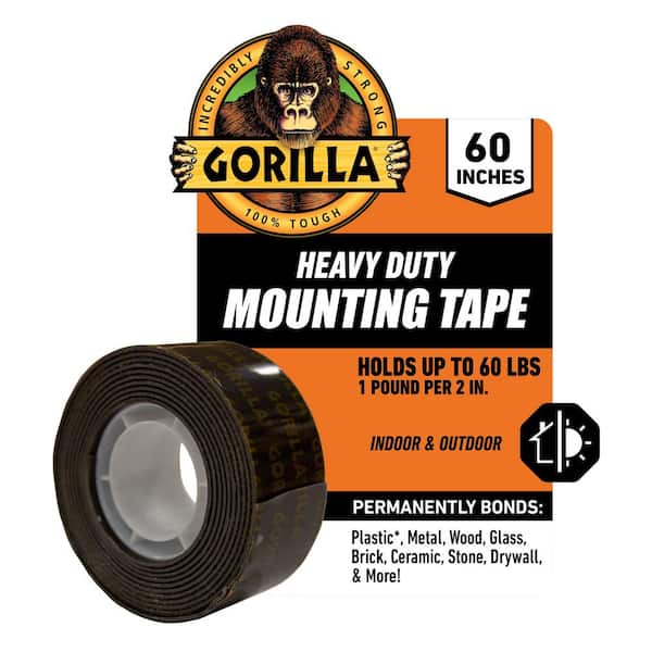 1 in. x 1.67 yd. Black Heavy Duty Mounting Tape